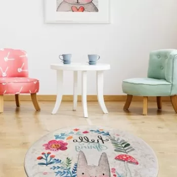 Covor, Hello Spring , 50% TESTURA DE catifea/50% poliester, Multicolor imagine