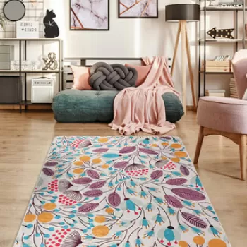 Covor, Herbs Djt , 80x140 cm, 50% TESTURA DE catifea/50% poliester, Multicolor imagine