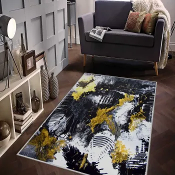 Covor, Hmnt109, 80x150 cm, Poliester, Multicolor imagine
