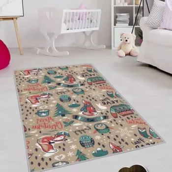 Covor, HMNT152, 80x120 cm, Poliester, Multicolor imagine