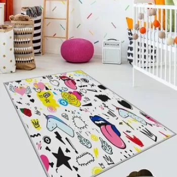 Covor, HMNT193, 120x180 cm, Poliester, Multicolor imagine