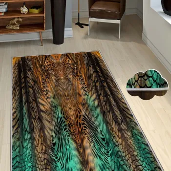 Covor, Hmnt268, 100x150 cm, Poliester, Multicolor imagine