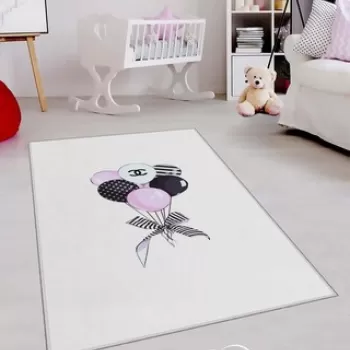 Covor, HMNT478, 80x50 cm, Poliester, Multicolor imagine