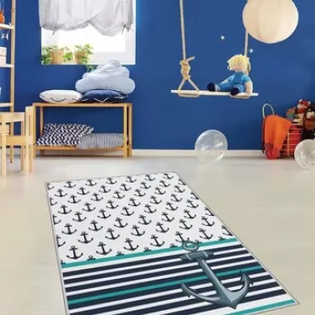 Covor, HMNT484, 80x120 cm, Poliester, Multicolor imagine