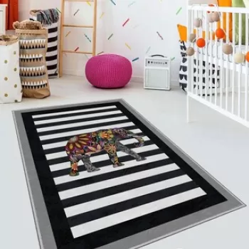 Covor, HMNT495, 60x100 cm, Poliester, Multicolor imagine