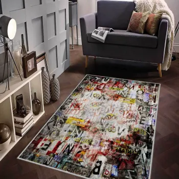 Covor, Hmnt53, 160x230 cm, Poliester, Multicolor imagine