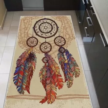 Covor, HMNT565, 80x50 cm, Poliester, Multicolor imagine