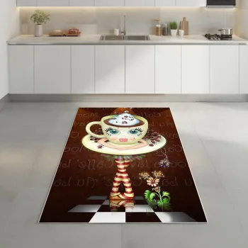 Covor, Hmnt585, 80x200 cm, Poliester, Multicolor imagine