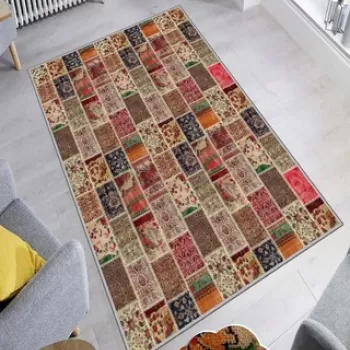 Covor, HMNT592, 120x180 cm, Poliester, Multicolor imagine