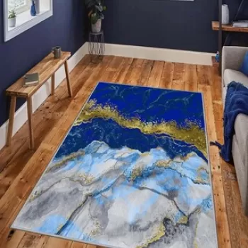 Covor, HMNT593, 50x80 cm, Poliester, Multicolor imagine