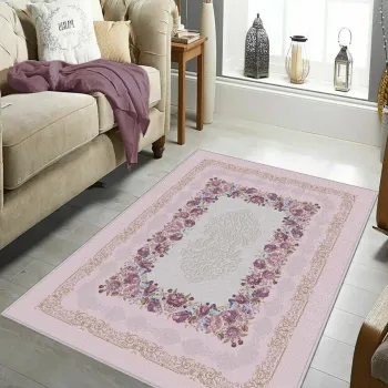 Covor, Hmnt615, 80x150 cm, Poliester, Multicolor imagine