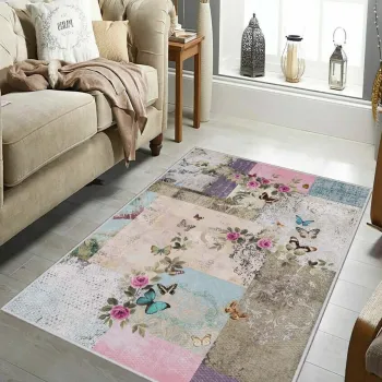 Covor, Hmnt674, 100x200 cm, Poliester, Multicolor imagine