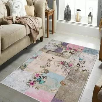 Covor, HMNT674, 120x180 cm, Poliester, Multicolor imagine