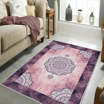 Covor, Hmnt725, 80x150 cm, Poliester, Multicolor imagine