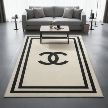 Covor, Hmnt754, 160x230 cm, Poliester, Bej/Negru imagine