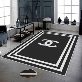 Covor, Hmnt755, 80x300 cm, Poliester, Alb/Negru imagine