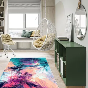 Covor, Hmnt764, 80x200 cm, Poliester, Multicolor imagine
