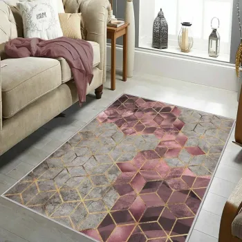 Covor, Hmnt771, 80x300 cm, Poliester, Multicolor imagine