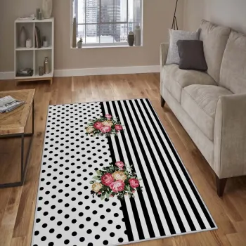 Covor, Hmnt781, 100x300 cm, Poliester, Multicolor imagine