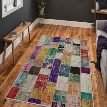 Covor, Hmnt806, 120x180 cm, Poliester, Multicolor imagine
