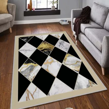 Covor, Hmnt874, 80x200 cm, Poliester, Multicolor imagine