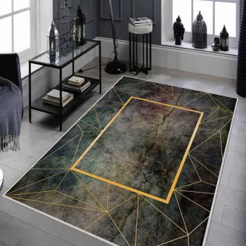 Covor, Hmnt897, 100x150 cm, Poliester, Multicolor imagine