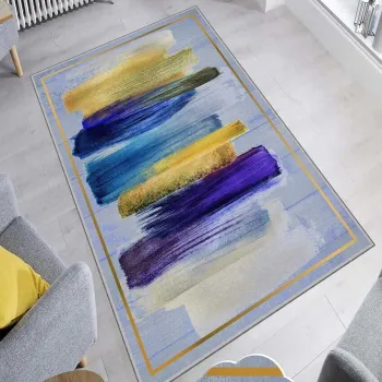 Covor, Hmnt898, 80x300 cm, Poliester, Multicolor imagine