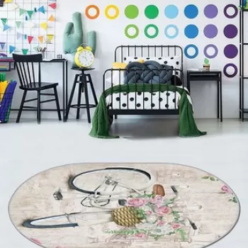 Covor, HMNT904, 80x120 cm, Poliester, Multicolor imagine