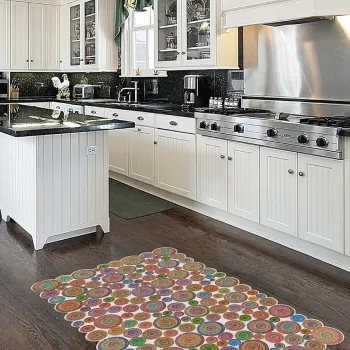 Covor, Hmnt952, 100x150 cm, Poliester, Multicolor imagine