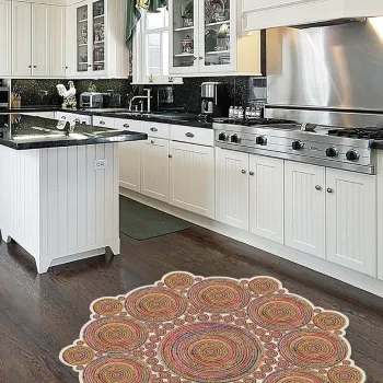 Covor, Hmnt953, 140x140 cm, Poliester, Multicolor imagine