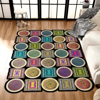 Covor, Hmnt959, 120x180 cm, Poliester, Multicolor imagine