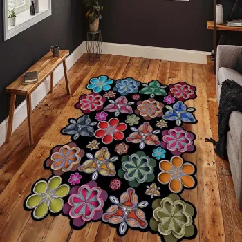 Covor, Hmnt964, 100x150 cm, Poliester, Multicolor imagine