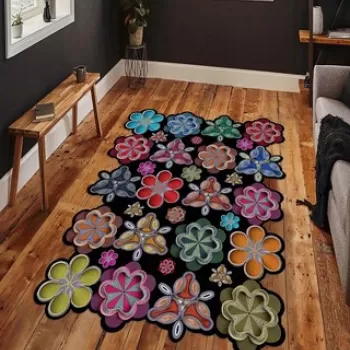 Covor, HMNT964, 50x80 cm, Poliester, Multicolor imagine
