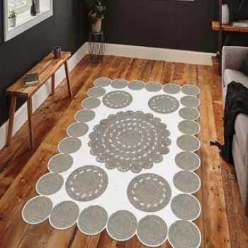 Covor, HMNT965, 50x80 cm, Poliester, Multicolor imagine
