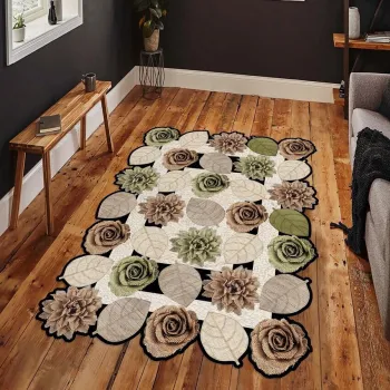 Covor, Hmnt967, 160x230 cm, Poliester, Multicolor imagine