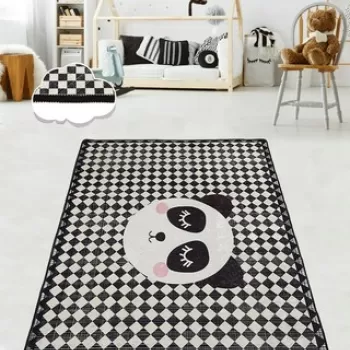 Covor, Kareli Panda , 50% TESTURA DE catifea/50% poliester, Multicolor imagine