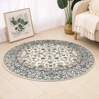 Covor, Kece-Fr22, 90x90 cm, Poliester, Multicolor imagine