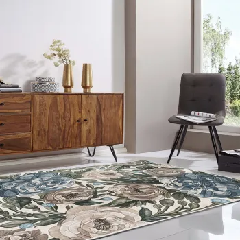 Covor, Kece-Fr32, 80x150 cm, Poliester, Multicolor imagine