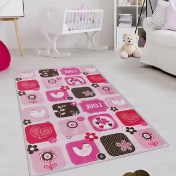 Covor, KHMFESTO0014KECE, 80x120 cm, Poliester, Multicolor imagine