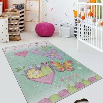 Covor, KHMFESTO0015KECE, 120x180 cm, Poliester, Multicolor imagine
