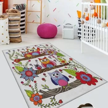 Covor, KHMFESTO002KECE, 160x230 cm, Poliester, Multicolor imagine