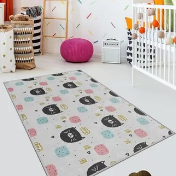 Covor, KHMFESTO030KECE, 80x120 cm, Poliester, Multicolor imagine