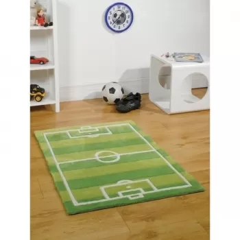Covor Kiddy Play Football Pitch Green 100X150 cm imagine