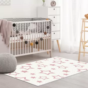 Covor, Kids-136, 120x180 cm, Poliamida, Crema/Pudra imagine