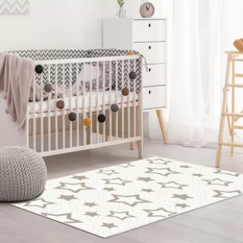 Covor, Kids-151, 80x120 cm, Poliamida, Crema / nurca imagine