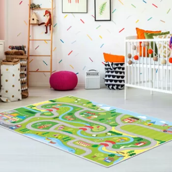Covor, Kids-40, 120x180 cm, Poliamida, Verde imagine