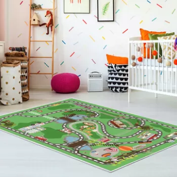 Covor, Kids-47, 80x120 cm, Poliamida, Verde imagine