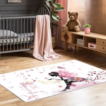 Covor, Kids-95, 80x120 cm, Poliamida, Pudra imagine