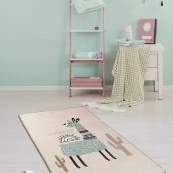 Covor, Lama , 140x190 cm, Catifea, Multicolor imagine