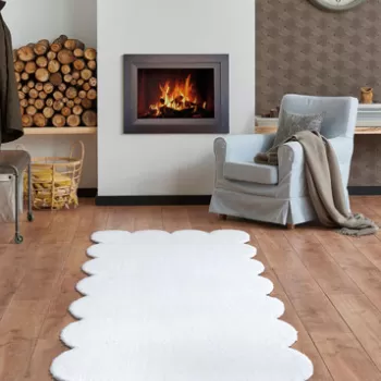 Covor, Laser Plush, 150x230 cm, Poliester, Alb imagine